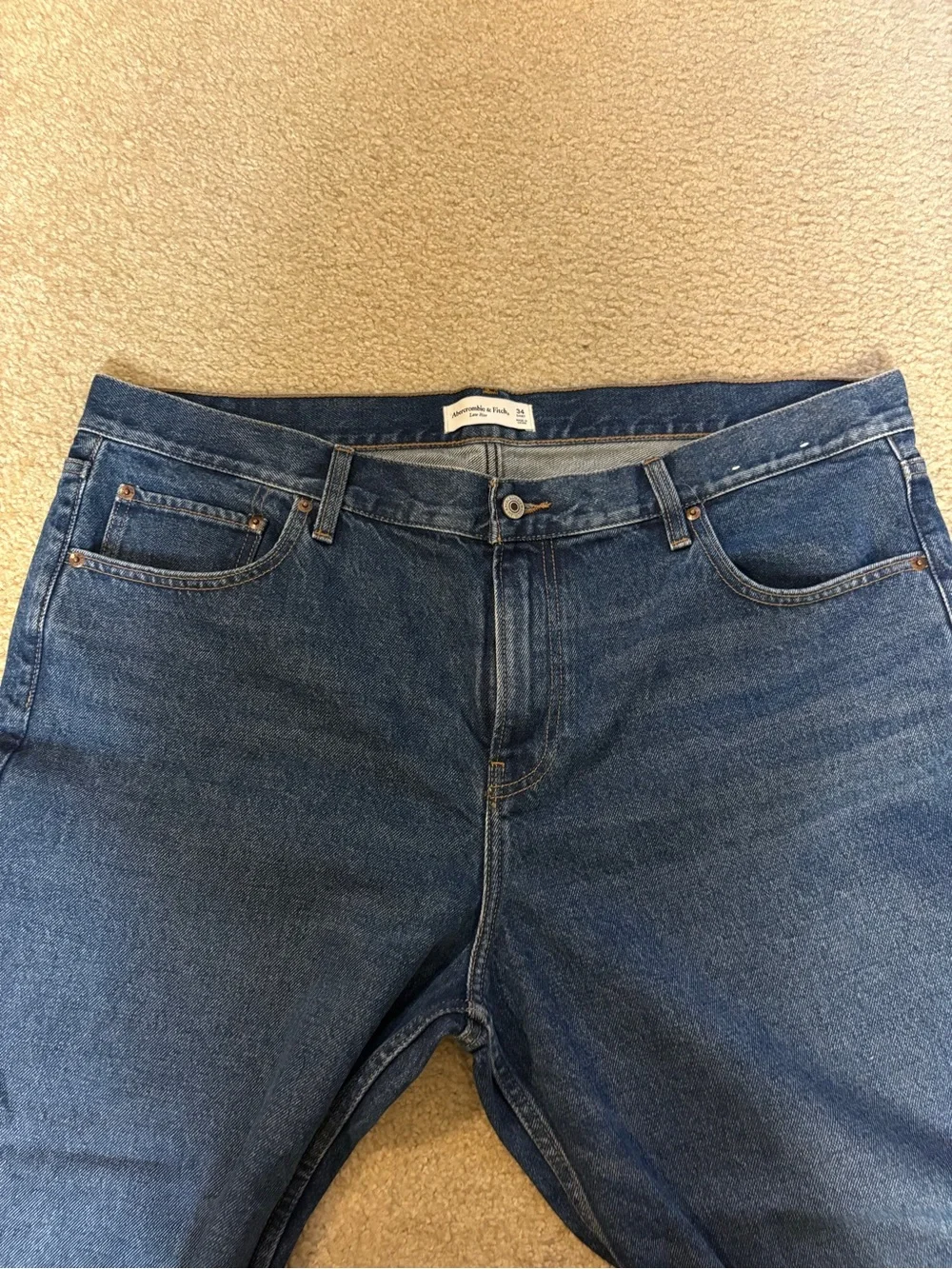 Classic womens Dark Blue Denim Jeans